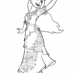 Desenho de Encanto para colorir e imprimir: número 18