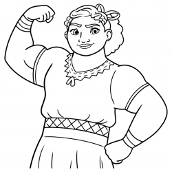 Desenho de Encanto para colorir e imprimir: número 19