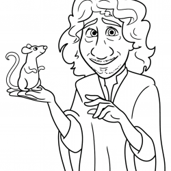 Desenho de Encanto para colorir e imprimir: número 21