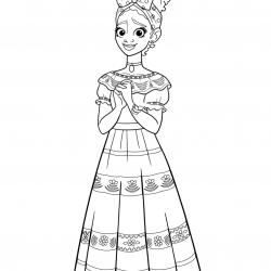 Desenho de Encanto para colorir e imprimir: número 22