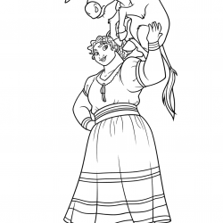Desenho de Encanto para colorir e imprimir: número 23