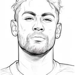 Desenho de Endrick para colorir e imprimir: número 14