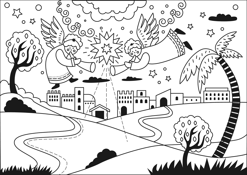 Desenho de Epifania Do Senhor para colorir e imprimir: número 2