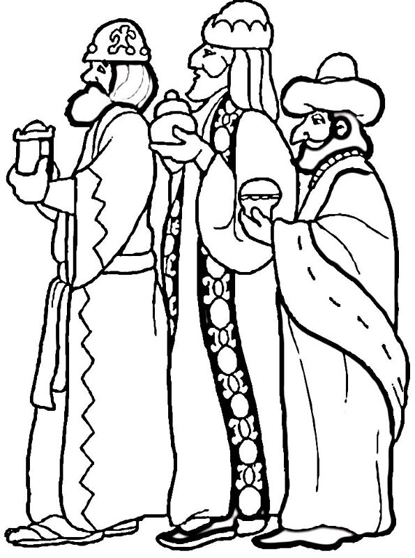 Desenho de Epifania Do Senhor para colorir e imprimir: número 6