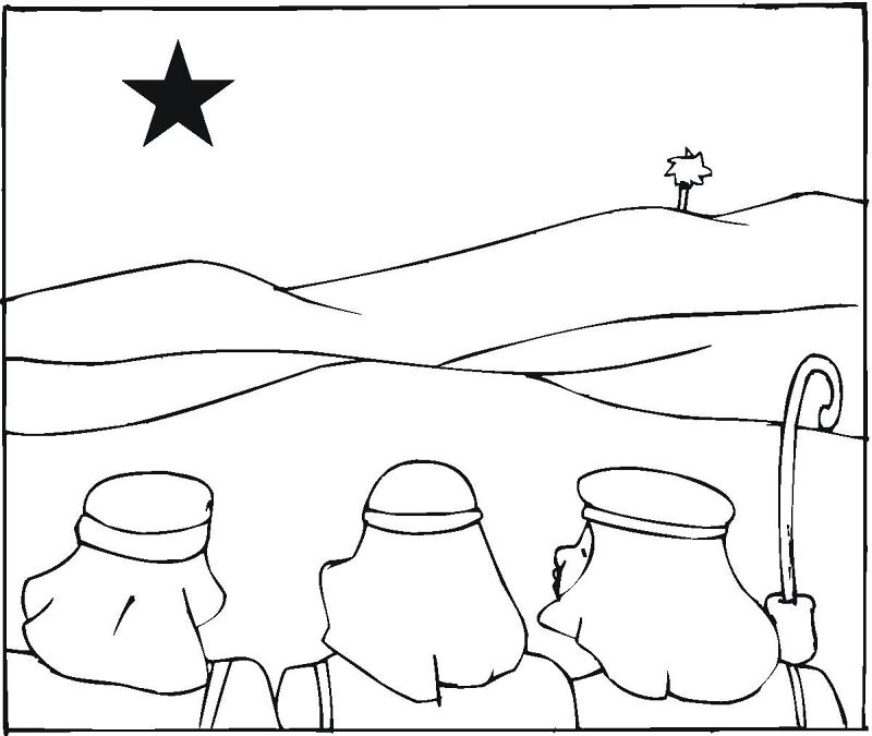 Desenho de Epifania Do Senhor para colorir e imprimir: número 9