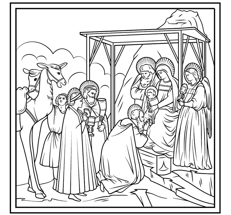 Desenho de Epifania Do Senhor para colorir e imprimir: número 11
