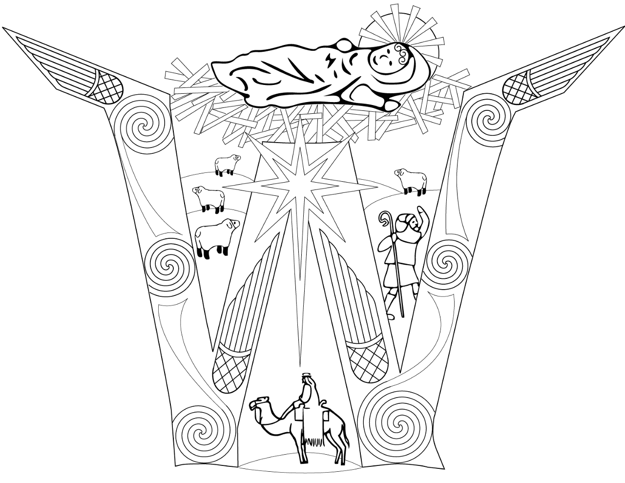 Desenho de Epifania Do Senhor para colorir e imprimir: número 25