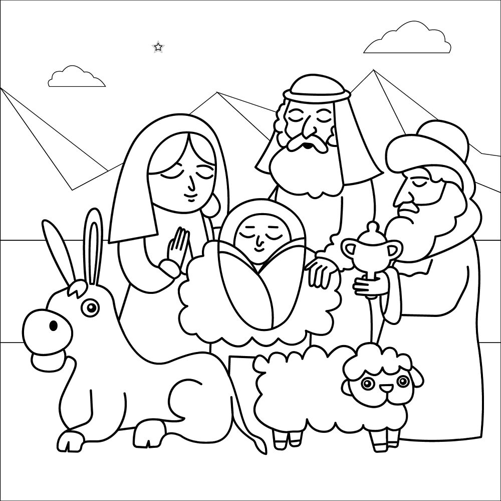 Desenho de Epifania Do Senhor para colorir e imprimir: número 28