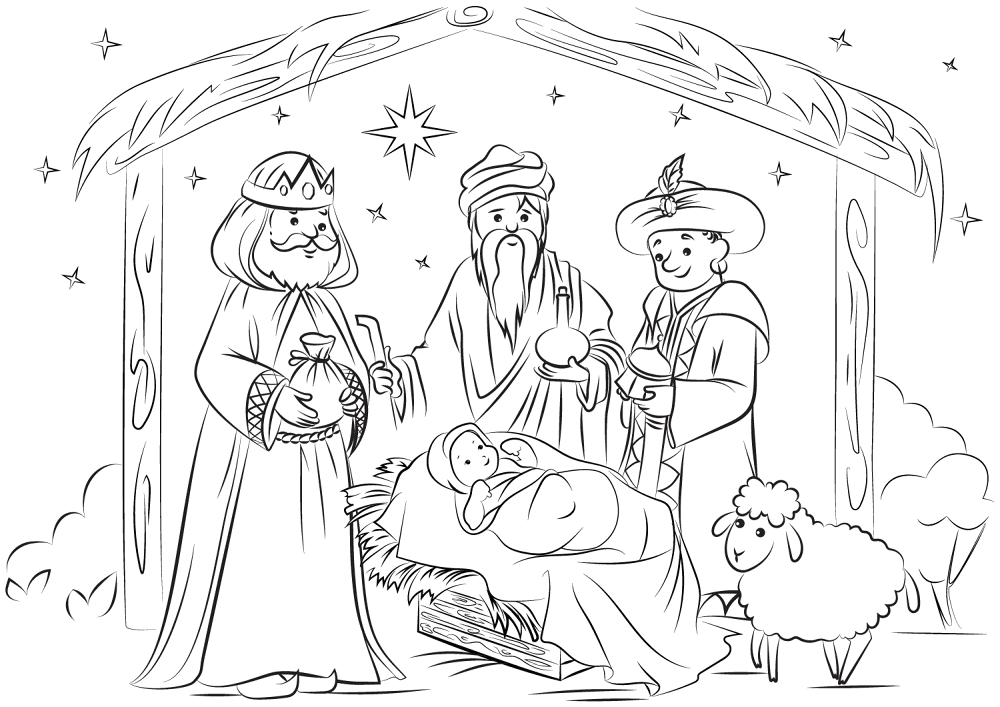 Desenho de Epifania Do Senhor para colorir e imprimir: número 39
