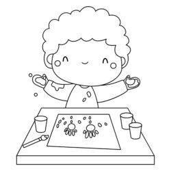 Desenho de Escola para colorir e imprimir: número 10