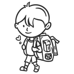 Desenho de Escola para colorir e imprimir: número 15