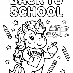 Desenho de Escola para colorir e imprimir: número 22