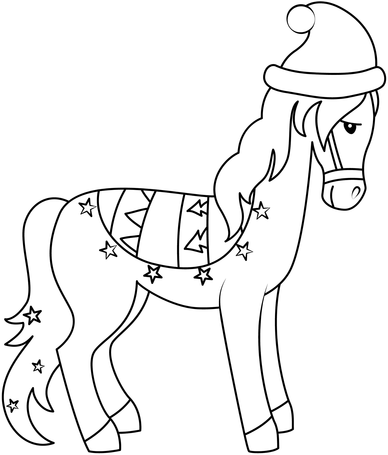 Desenho de Esportes Equestres para colorir e imprimir: número 25