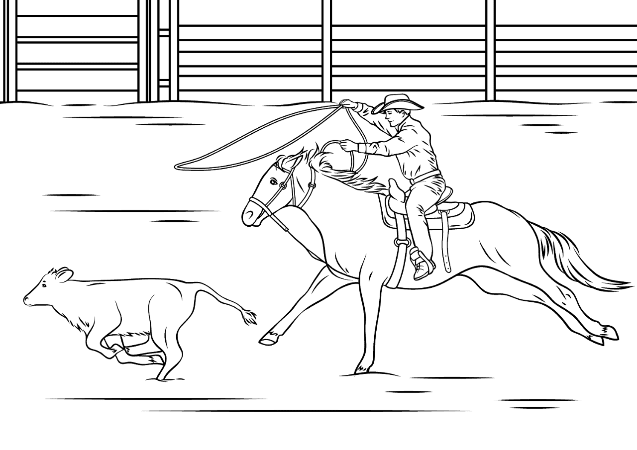 Desenho de Esportes Equestres para colorir e imprimir: número 30