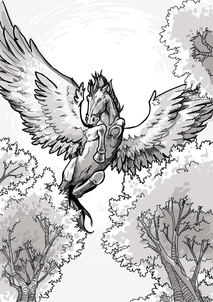 Desenho de Esportes Equestres para colorir e imprimir: número 32