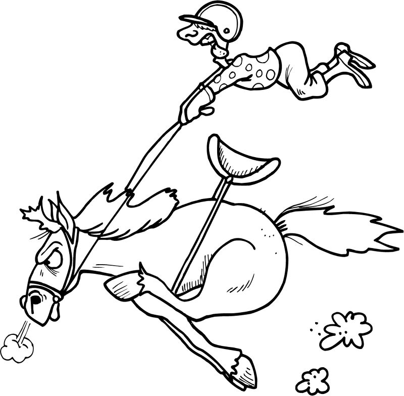 Desenho de Esportes Equestres para colorir