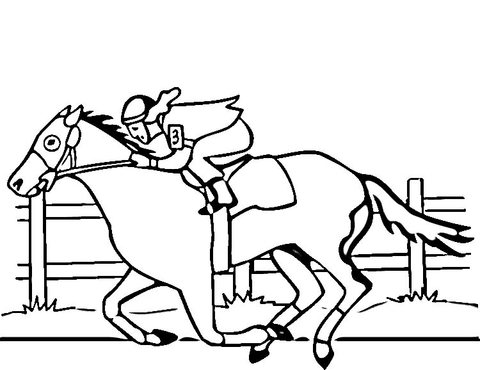 Desenho de Esportes Equestres para colorir