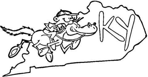 Desenho de Esportes Equestres para colorir
