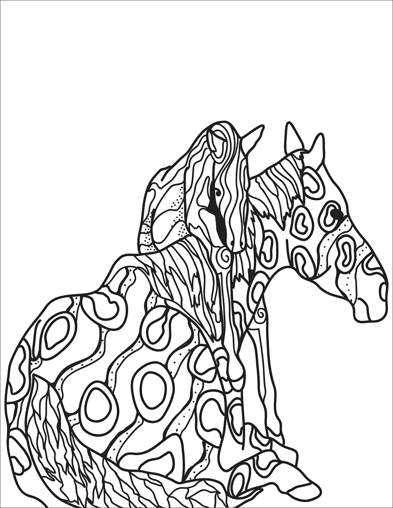 Desenho de Esportes Equestres para colorir