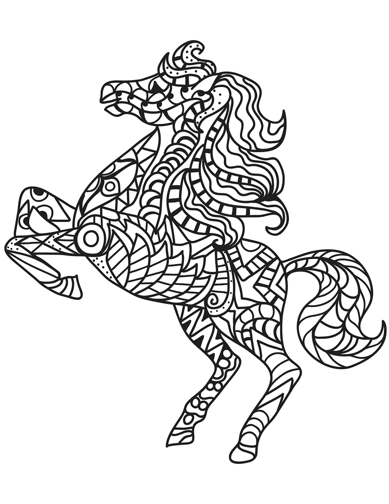 Desenho de Esportes Equestres para colorir