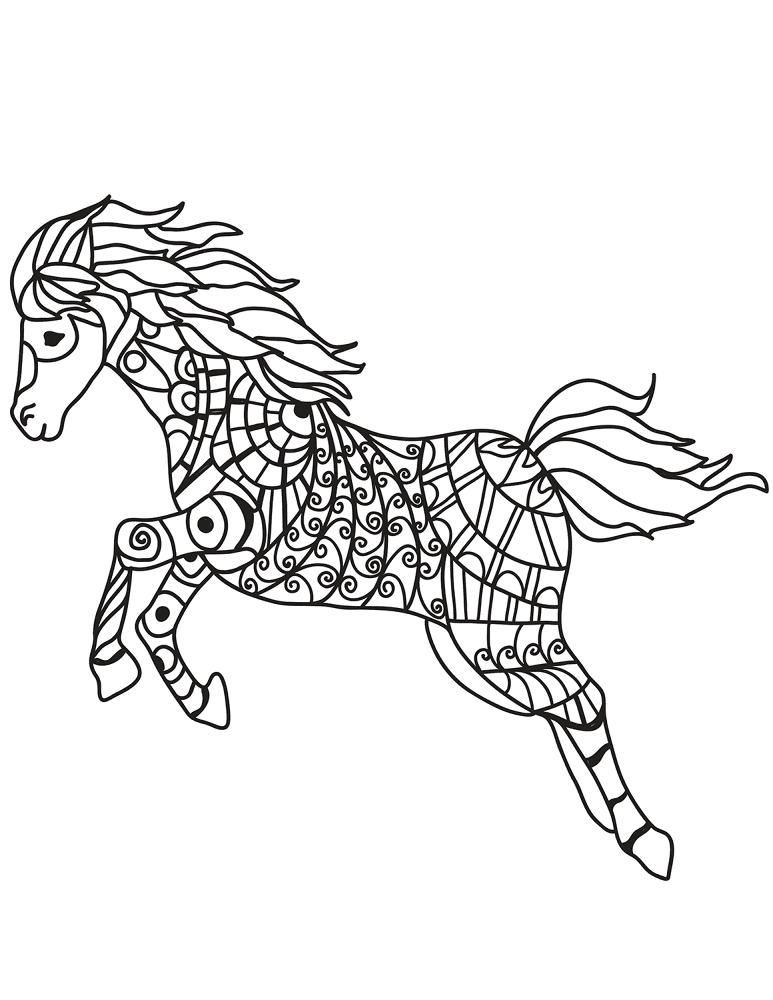 Desenho de Esportes Equestres para colorir