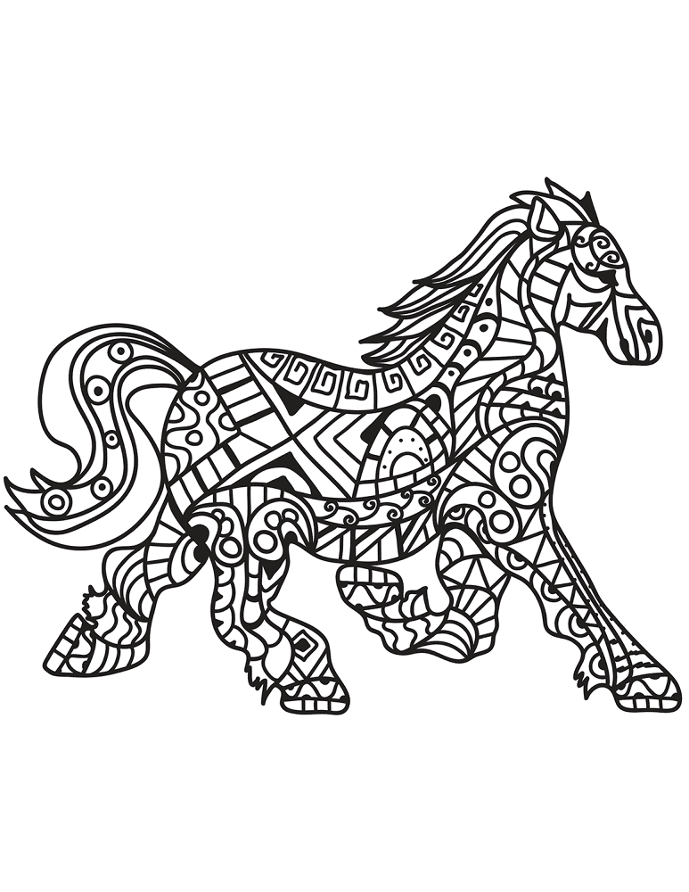 Desenho de Esportes Equestres para colorir