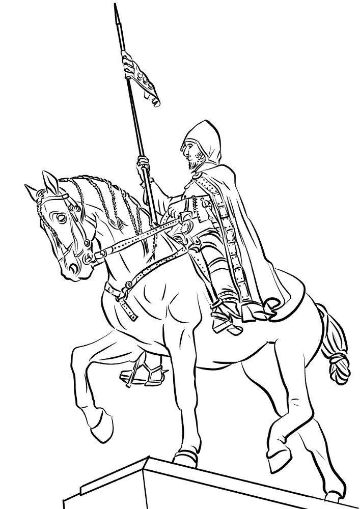 Desenho de Esportes Equestres para colorir