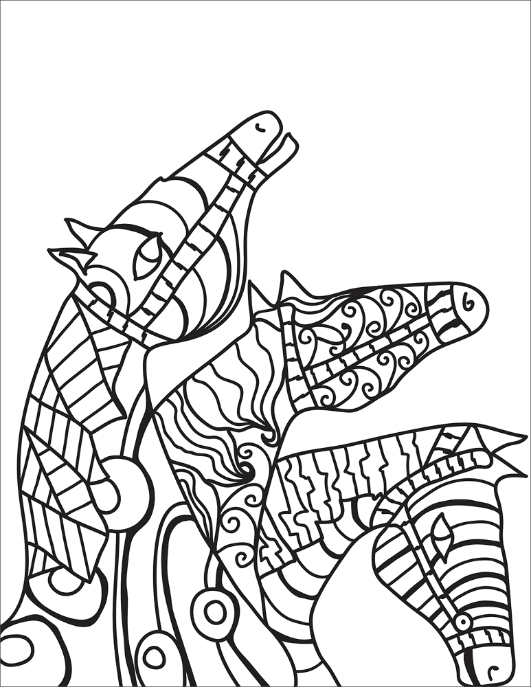 Desenho de Esportes Equestres para colorir