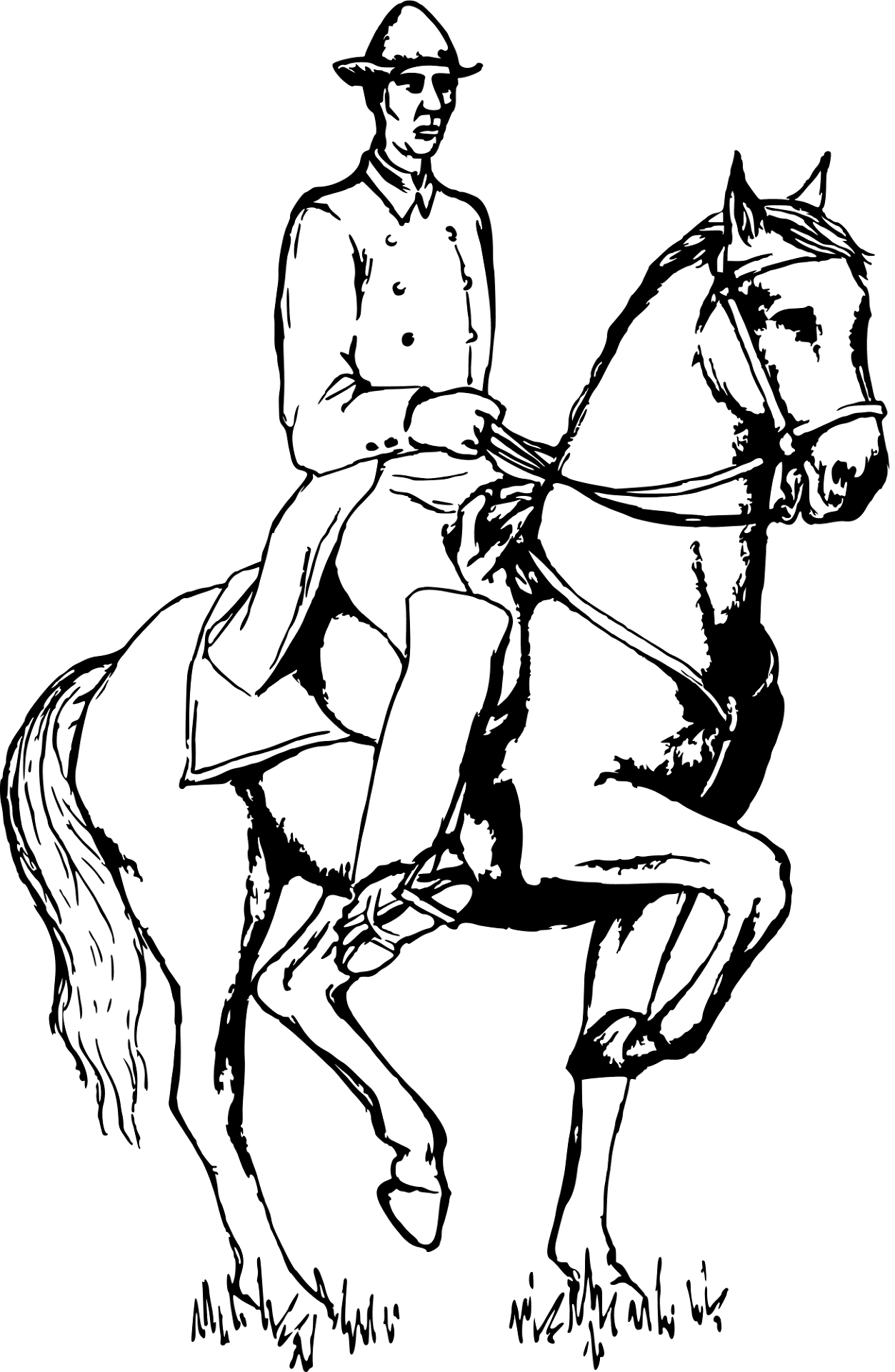 Desenho de Esportes Equestres para colorir