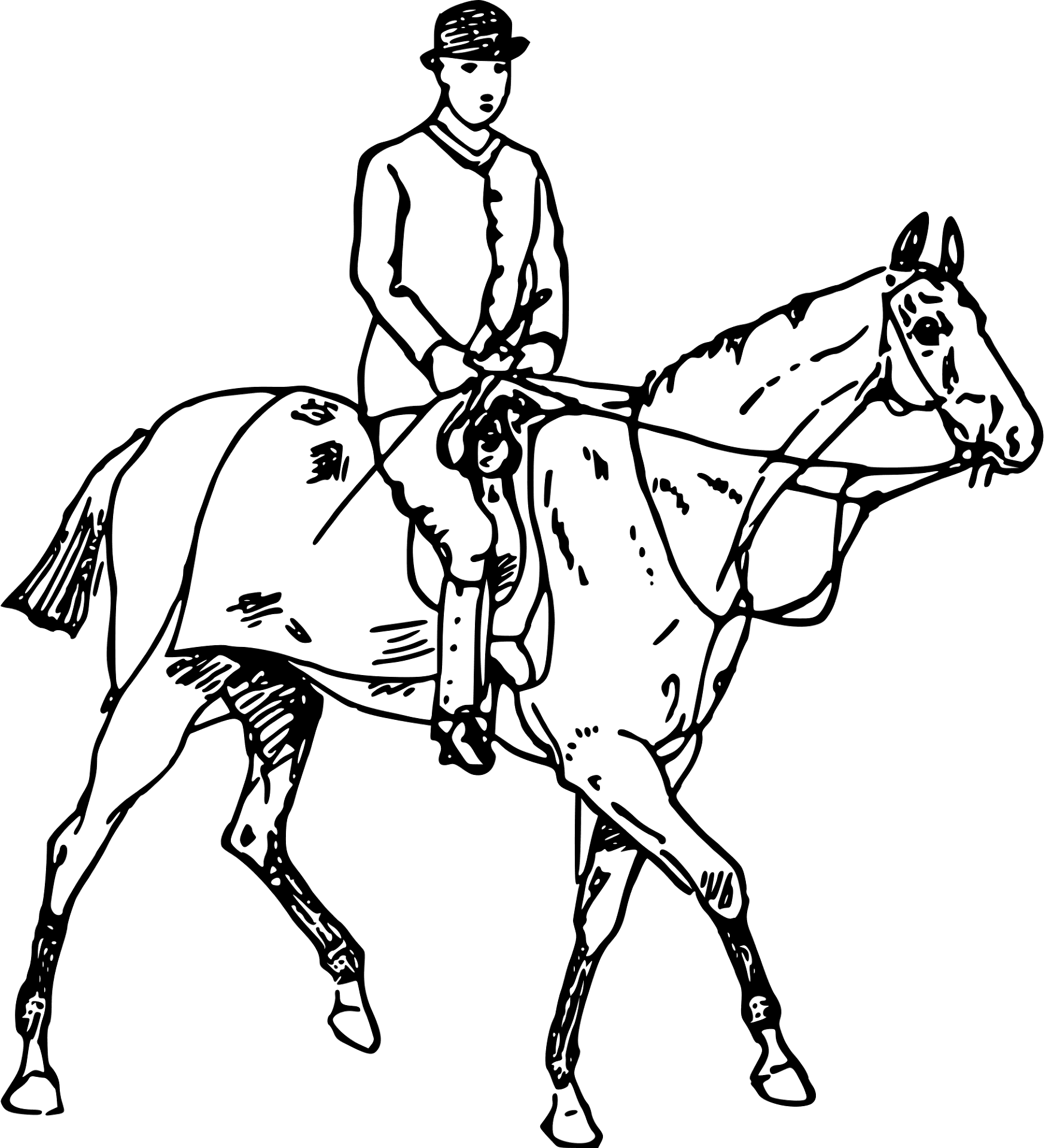 Desenho de Esportes Equestres para colorir