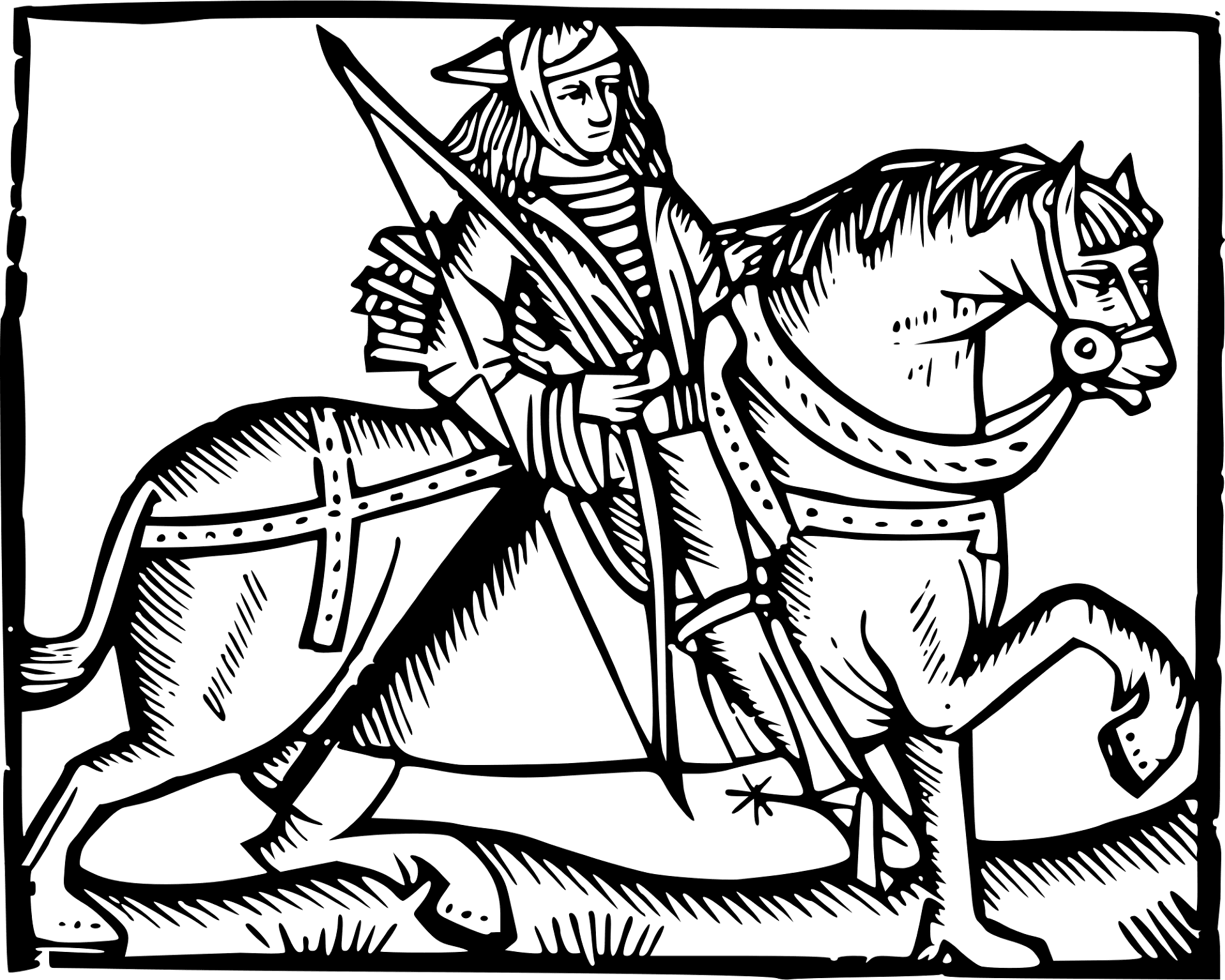 Desenho de Esportes Equestres para colorir