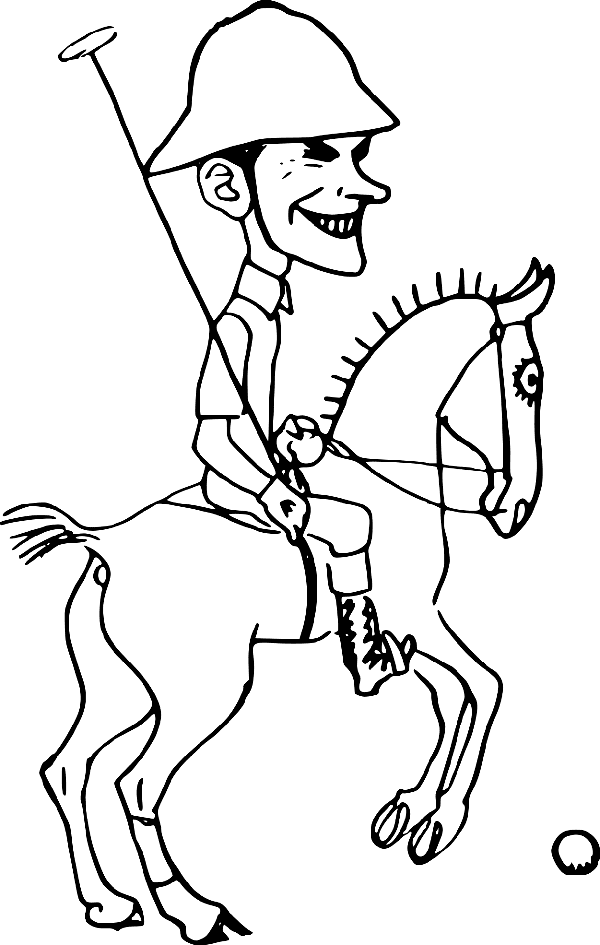 Desenho de Esportes Equestres para colorir