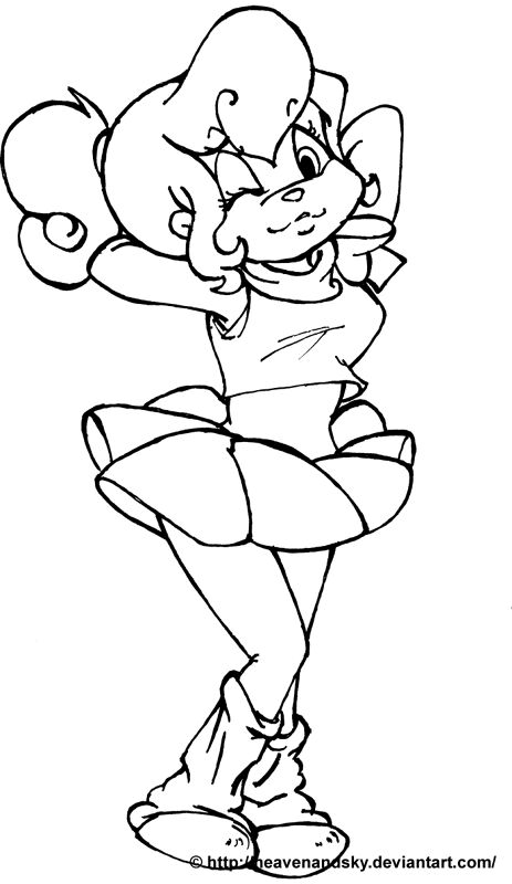 Desenho de Esquilos para colorir e imprimir: número 26