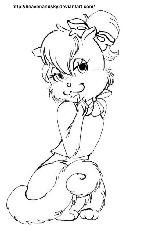 Desenho de Esquilos para colorir e imprimir: número 27
