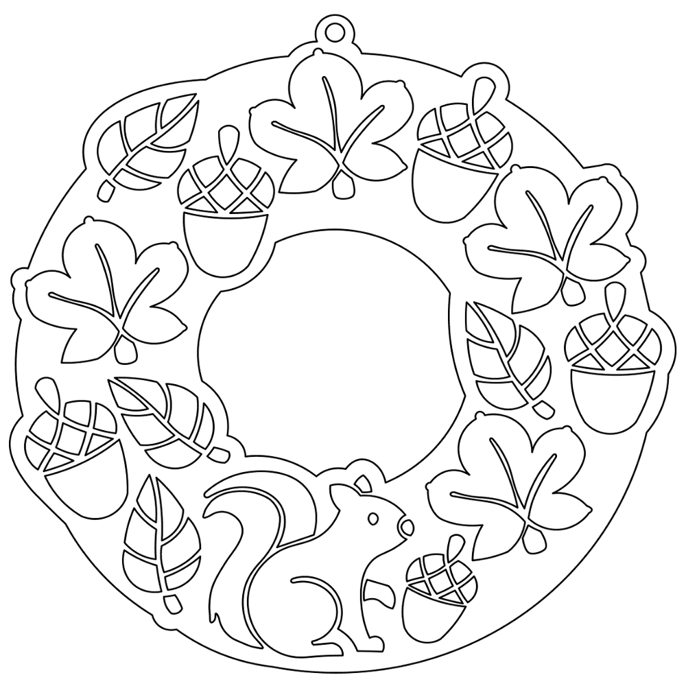 Desenho de Esquilos para colorir e imprimir: número 37