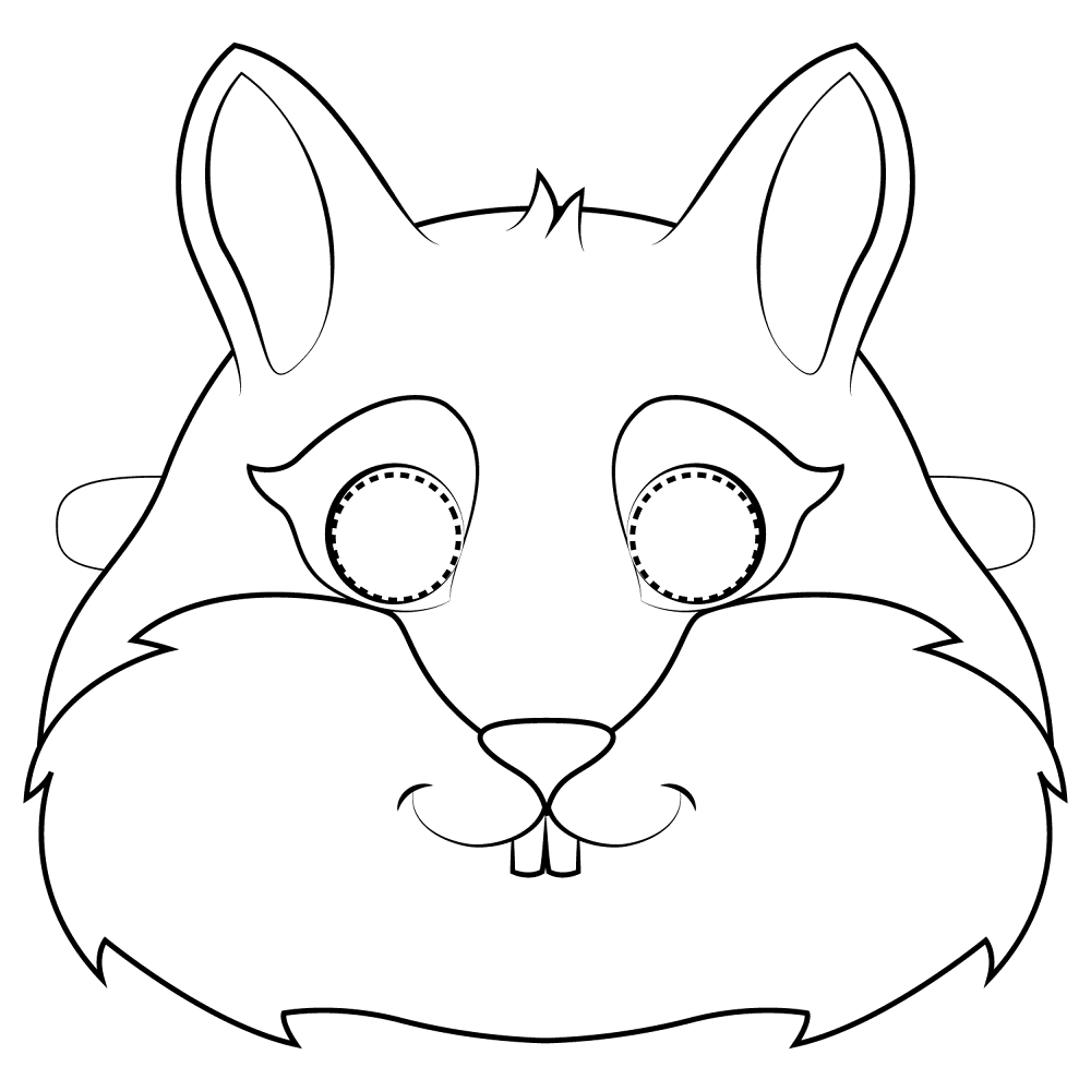 Desenho de Esquilos para colorir