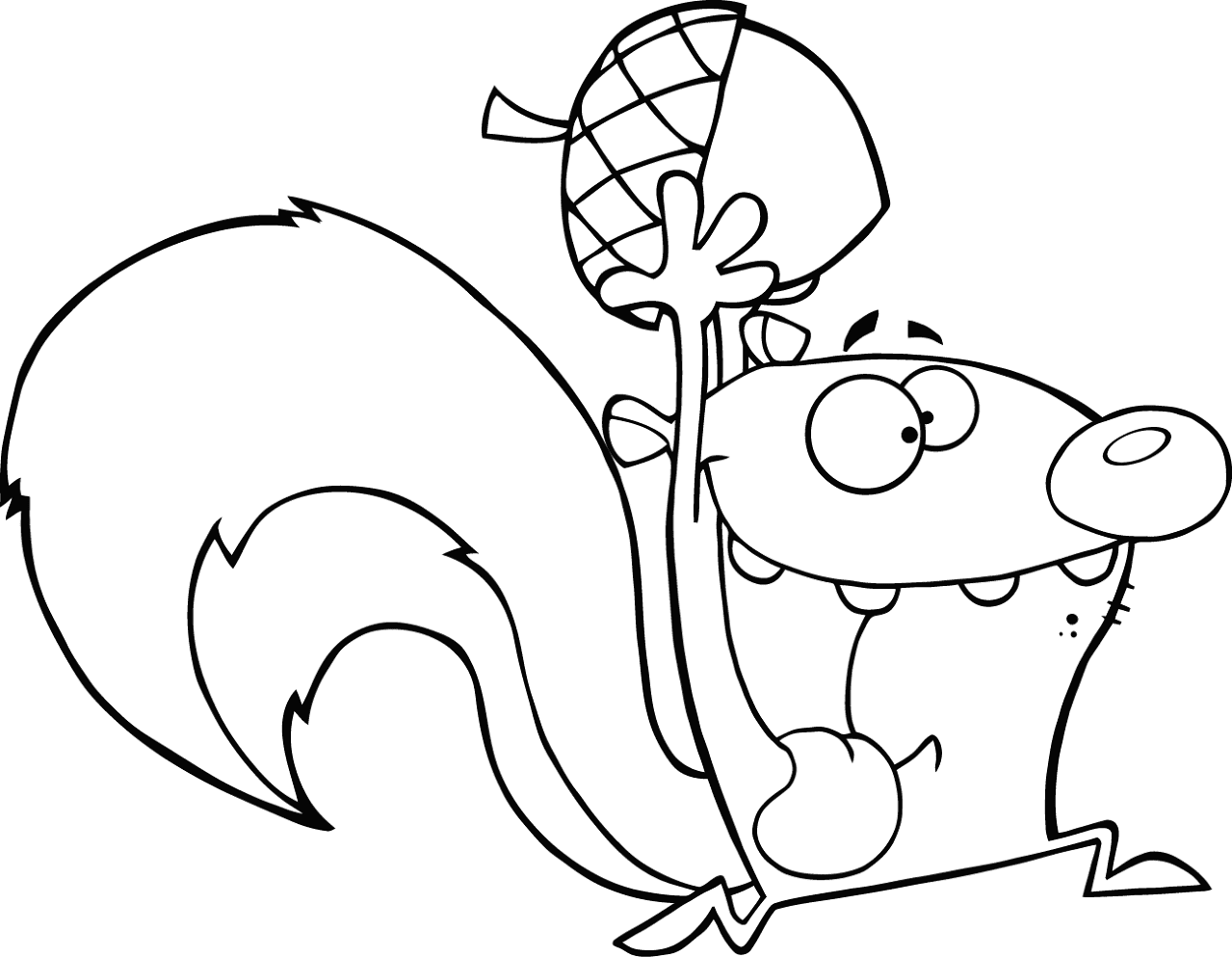 Desenho de Esquilos para colorir