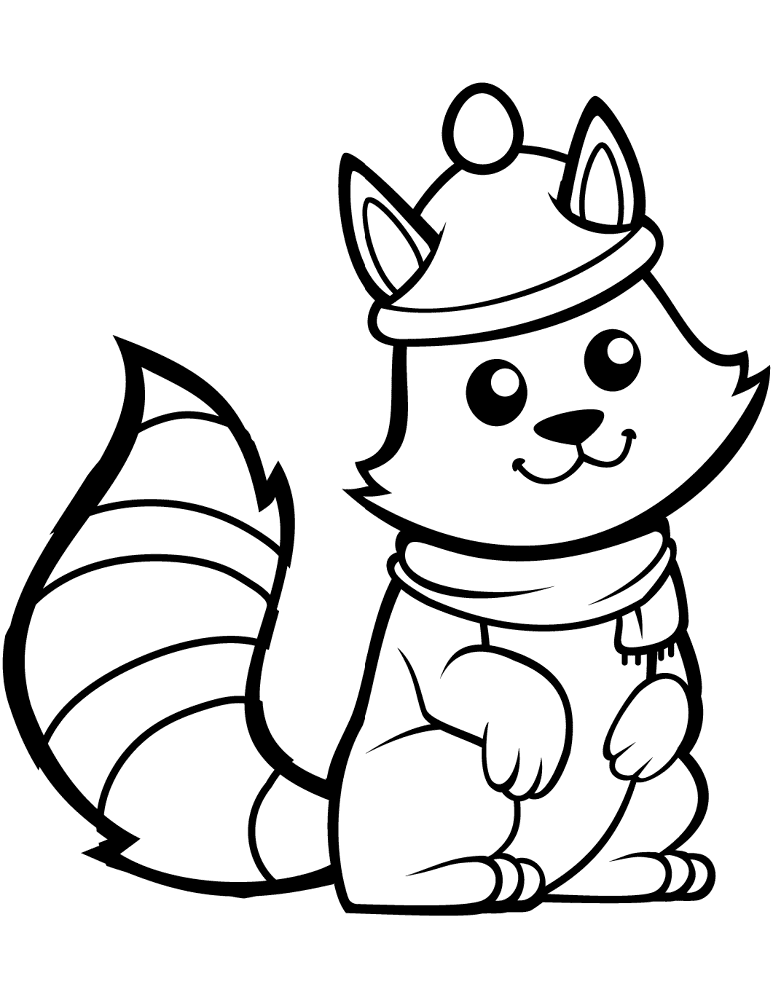 Desenho de Esquilos para colorir
