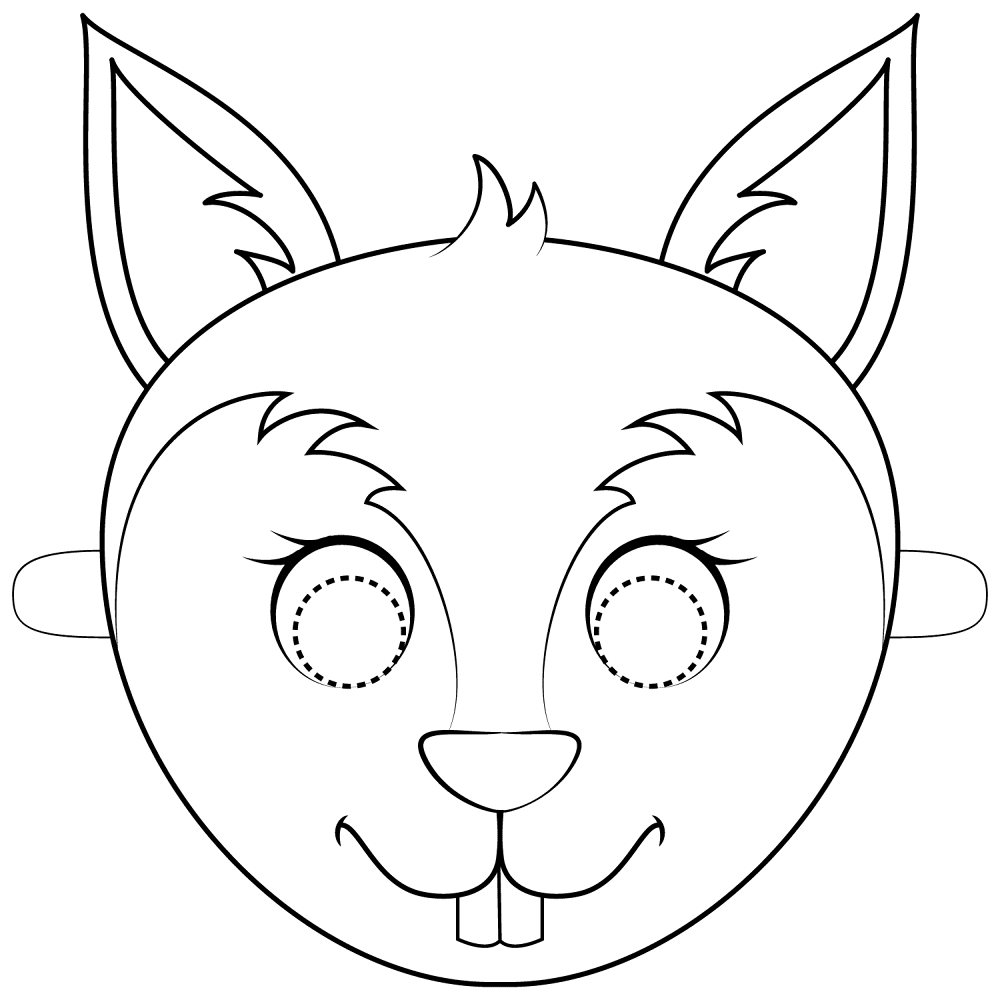 Desenho de Esquilos para colorir