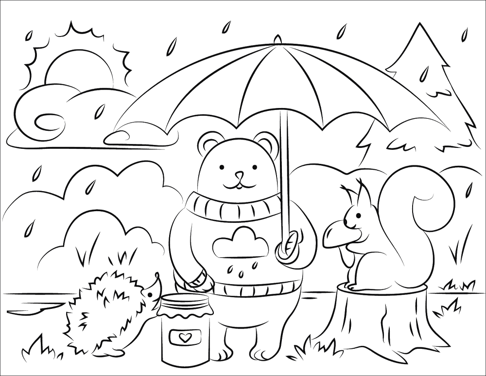 Desenho de Estações para colorir e imprimir: número 31