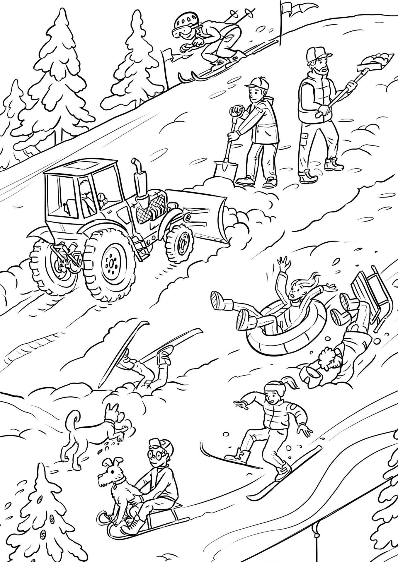 Desenho de Estações para colorir