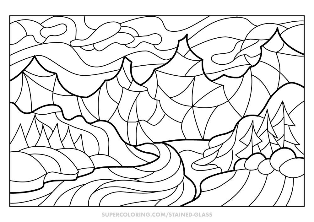 Desenho de Estações para colorir