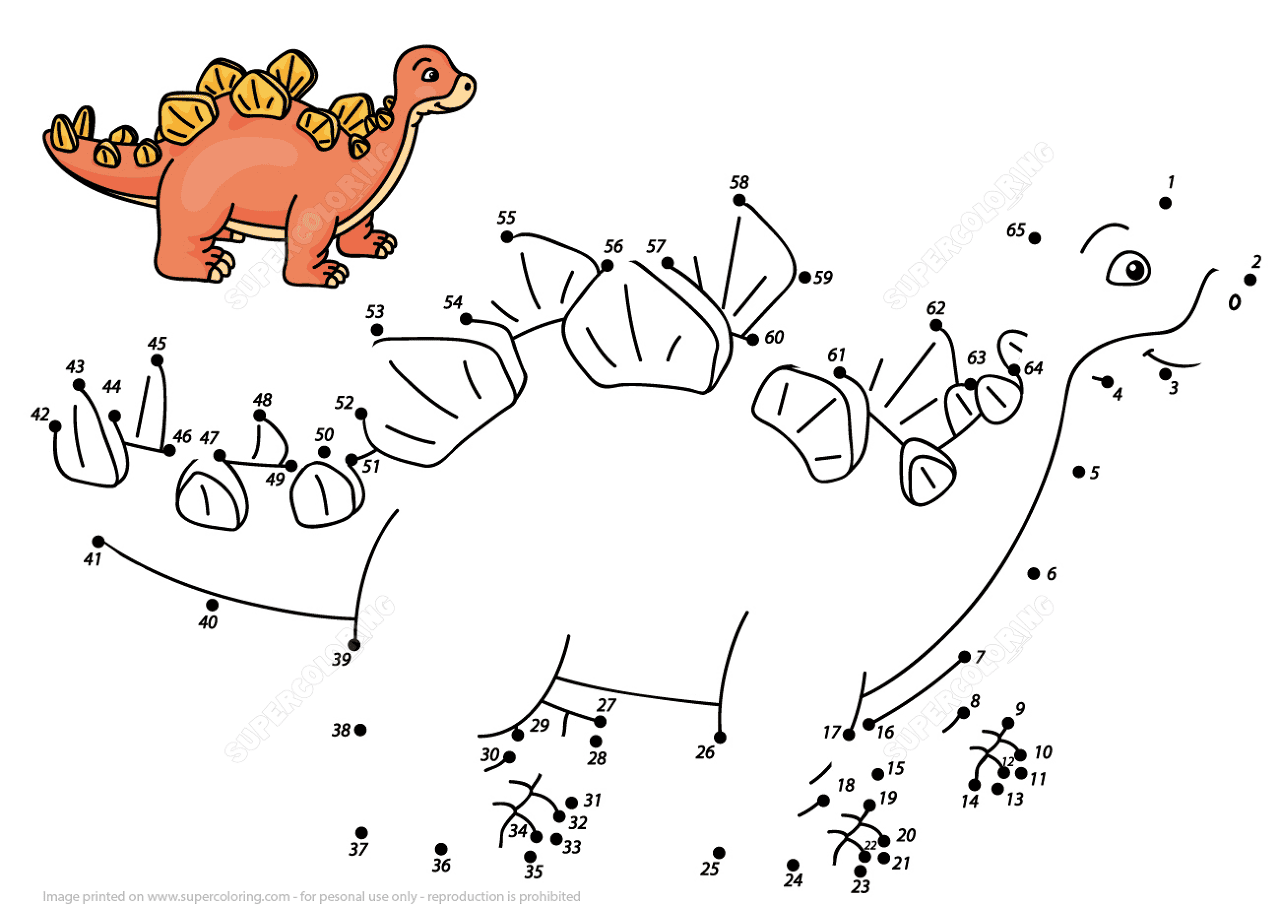 Desenho de Estegossauro para colorir