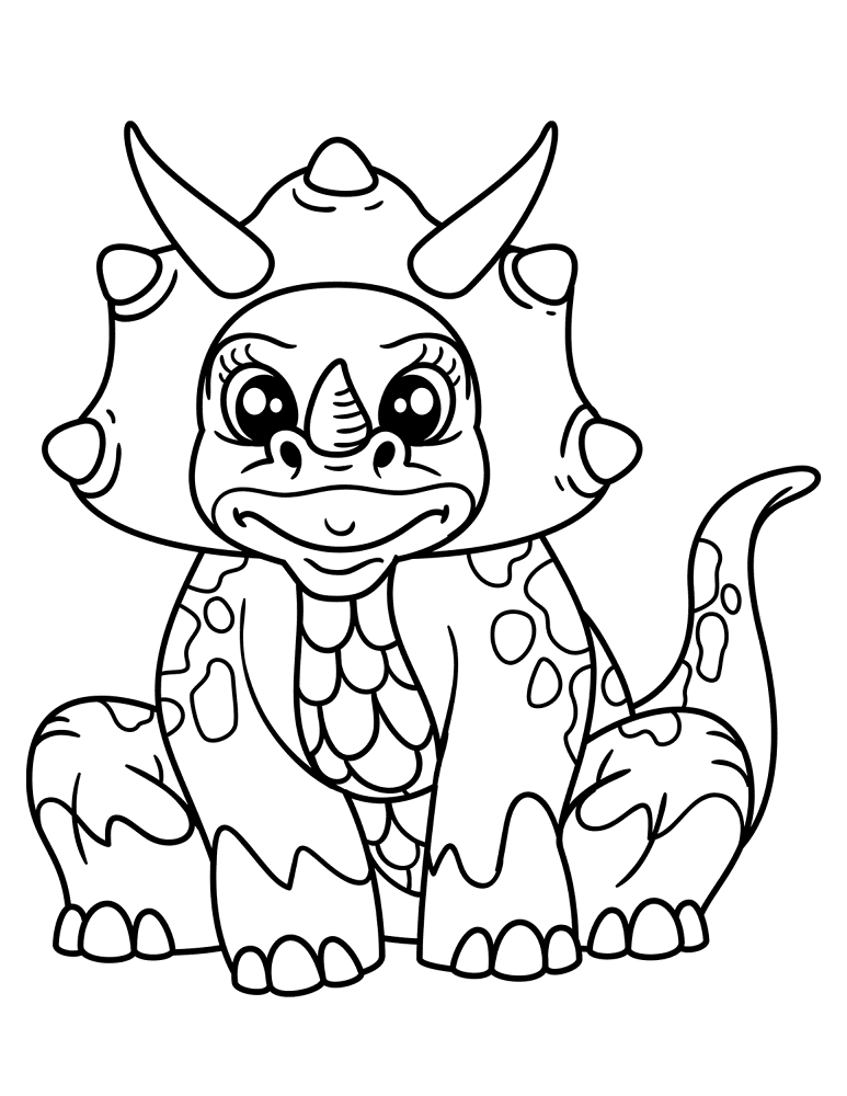 Desenho de Estiracossauro para colorir