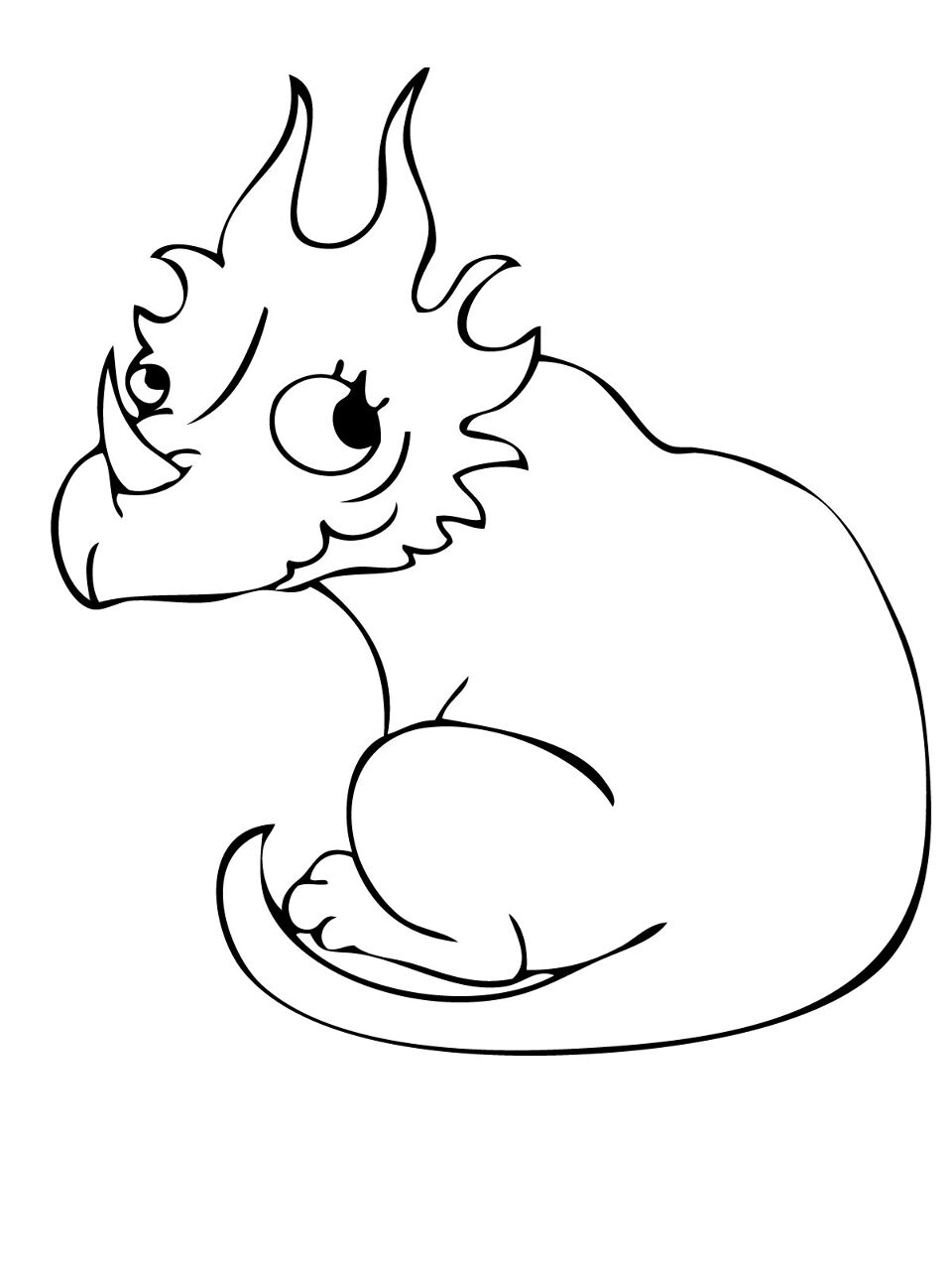 Desenho de Estiracossauro para colorir