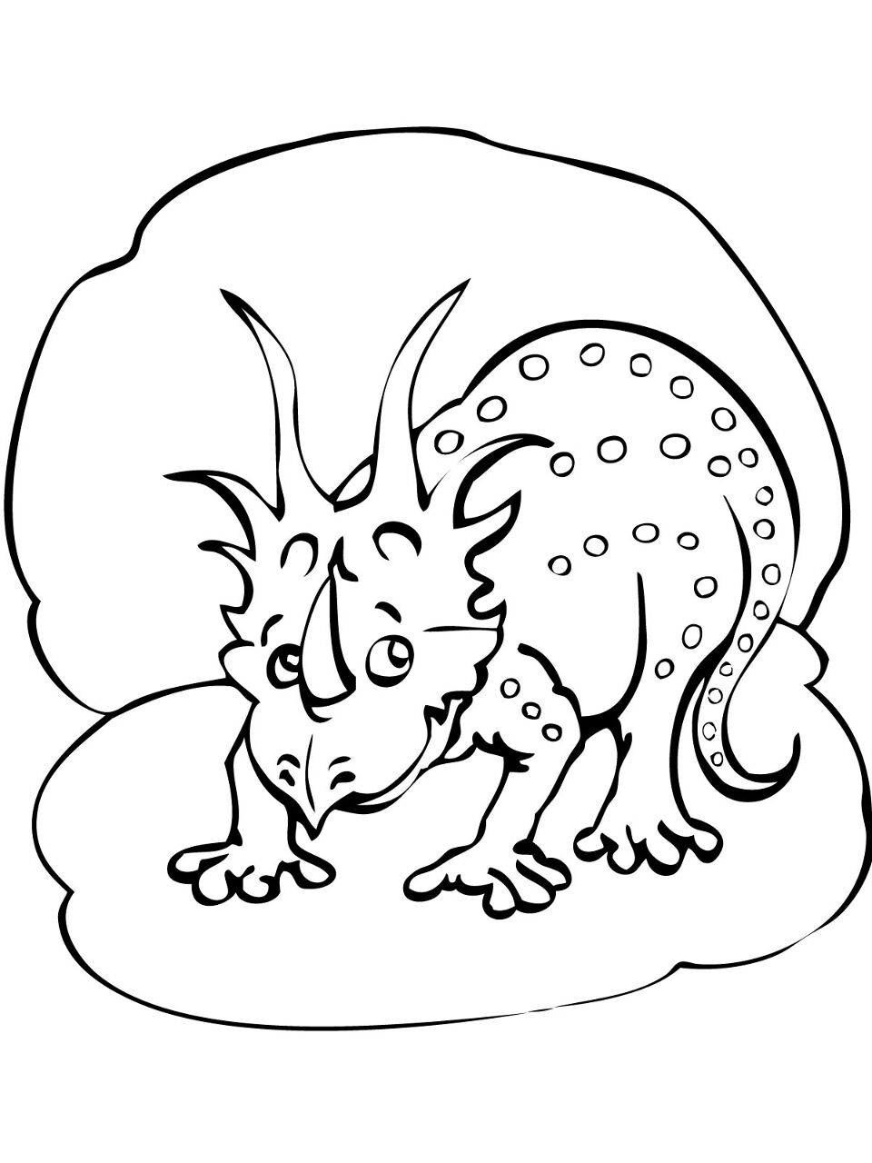 Desenho de Estiracossauro para colorir