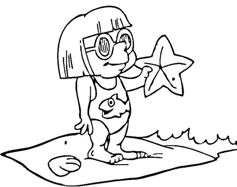 Desenho de Estrela Do Mar para colorir e imprimir: número 20
