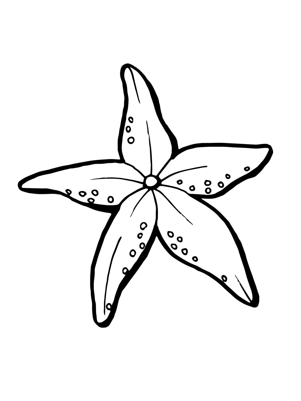 Desenho de Estrela Do Mar para colorir e imprimir: número 31