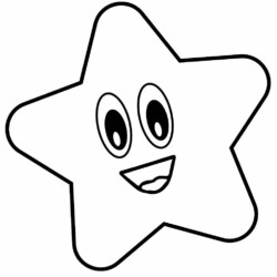 Desenho de Estrelas para colorir e imprimir: número 9