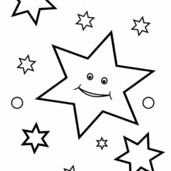 Desenho de Estrelas para colorir e imprimir: número 11